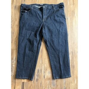 Lands End Coupe Droite Men's Jeans Dark Wash Straight Fit Denim Size 50/T